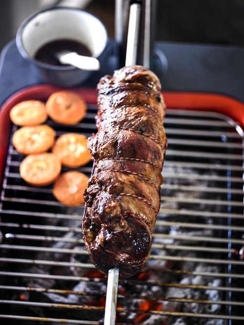 Orange glazed lamb shoulder